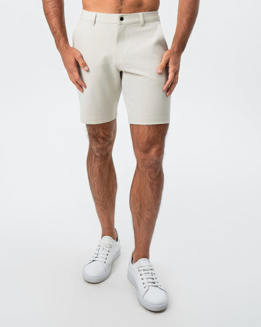 Athletic Fit Shorts - Light Khaki | State & Liberty Bottoms