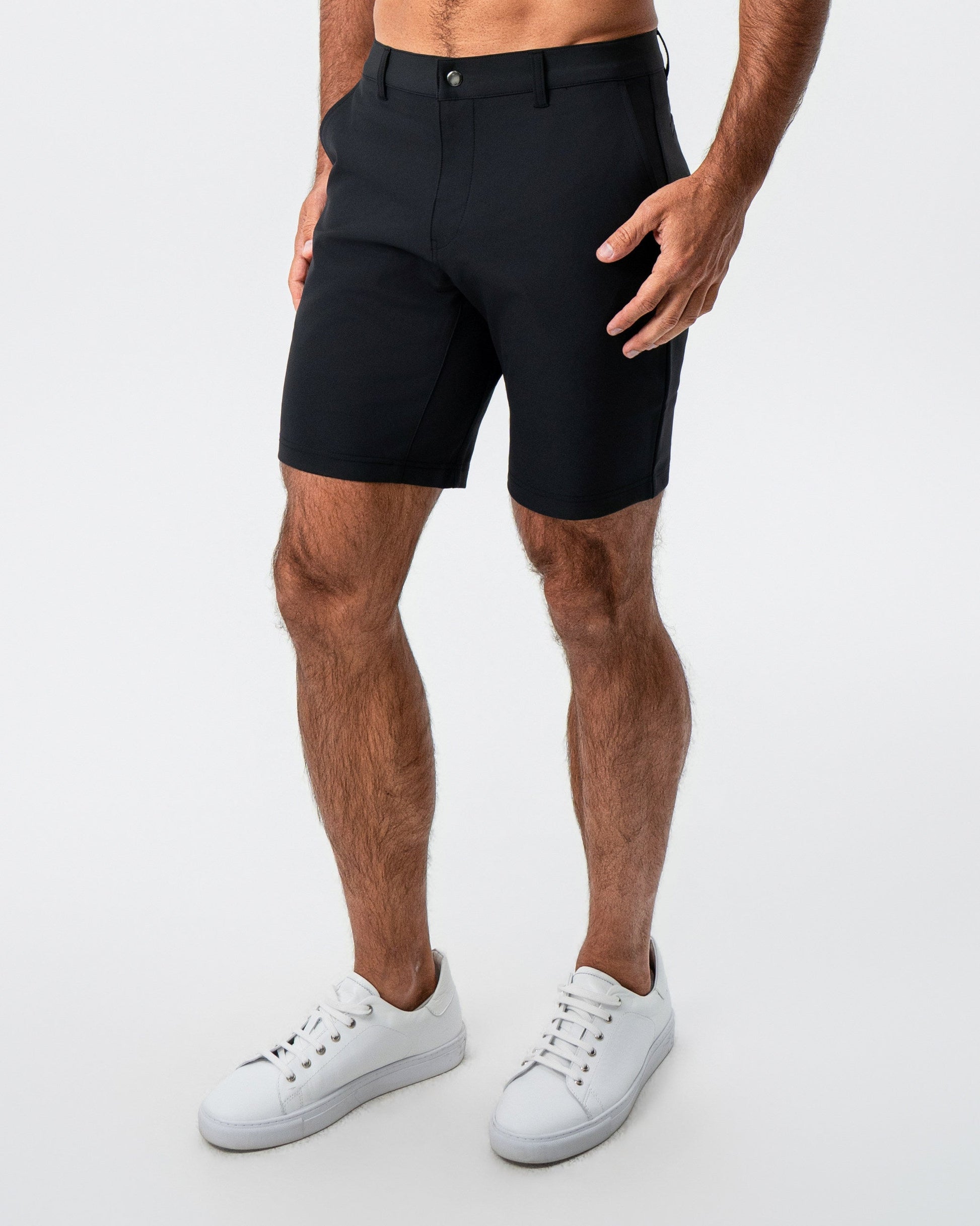 Athletic Fit Shorts - Black | State & Liberty Bottoms