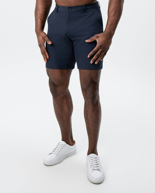 Athletic Fit Shorts - Navy | State & Liberty Bottoms