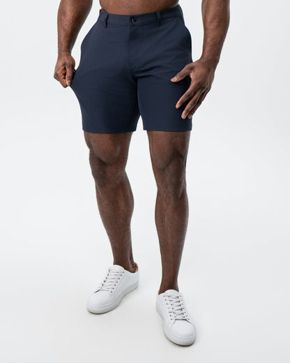 Athletic Fit Shorts - Navy | State & Liberty Bottoms