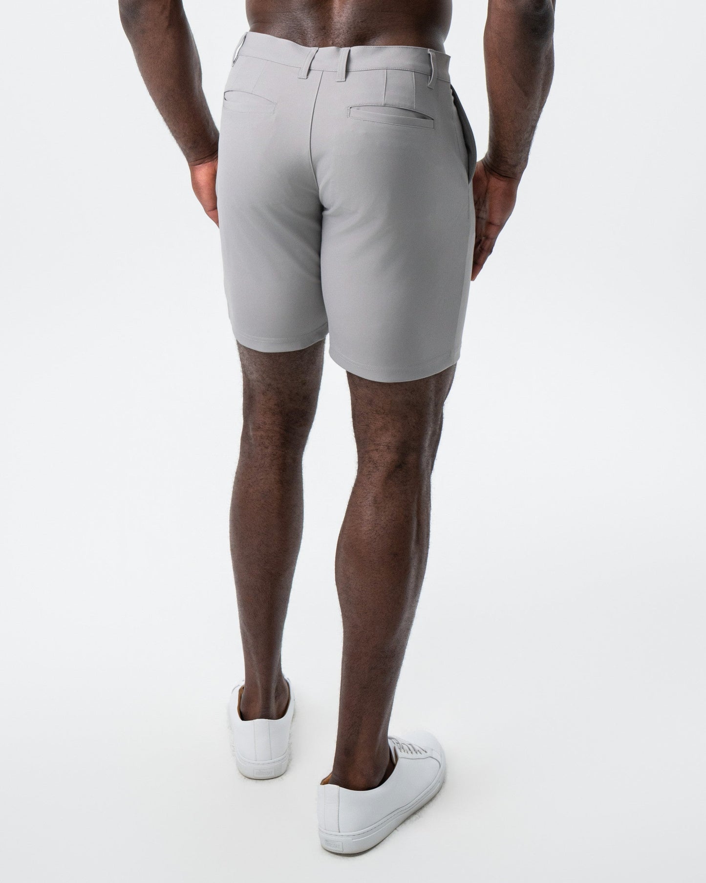 Athletic Fit Shorts - Light Grey | State & Liberty Bottoms