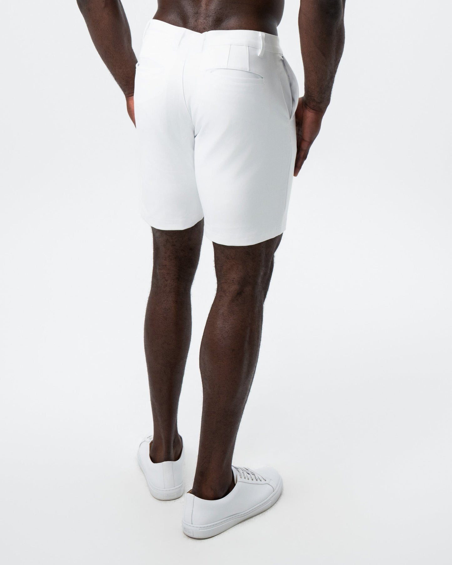 Athletic Fit Shorts - White | State & Liberty Bottoms
