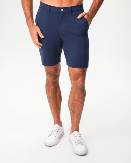 Athletic Fit Pique Shorts - Navy | State & Liberty Bottoms