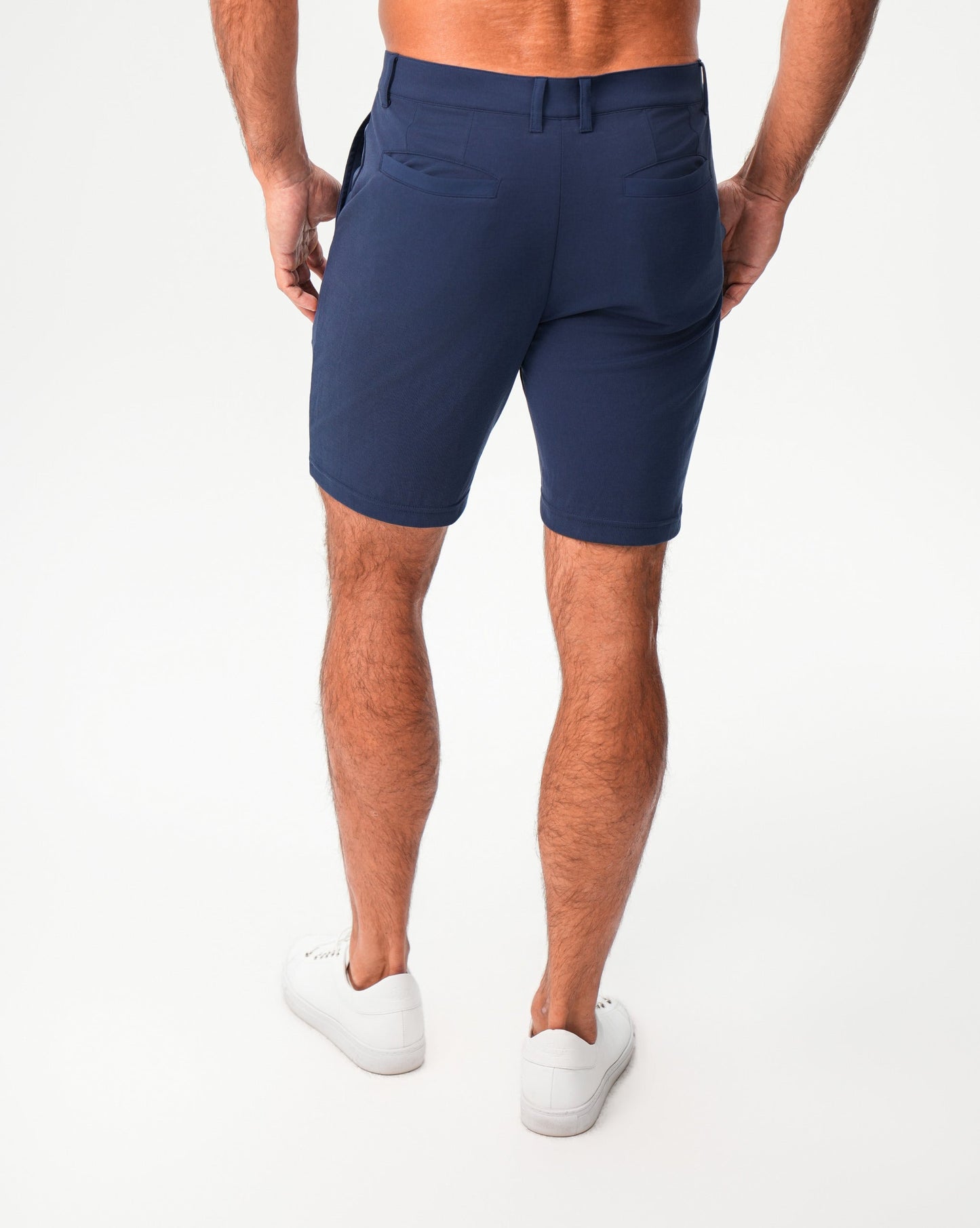 Athletic Fit Pique Shorts - Navy | State & Liberty Bottoms