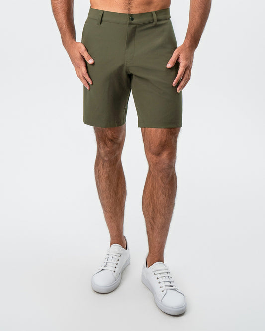 Athletic Fit Shorts - Olive | State & Liberty Bottoms