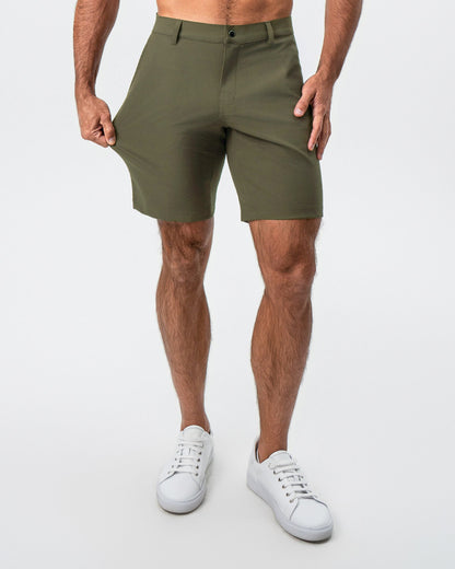 Athletic Fit Shorts - Olive | State & Liberty Bottoms