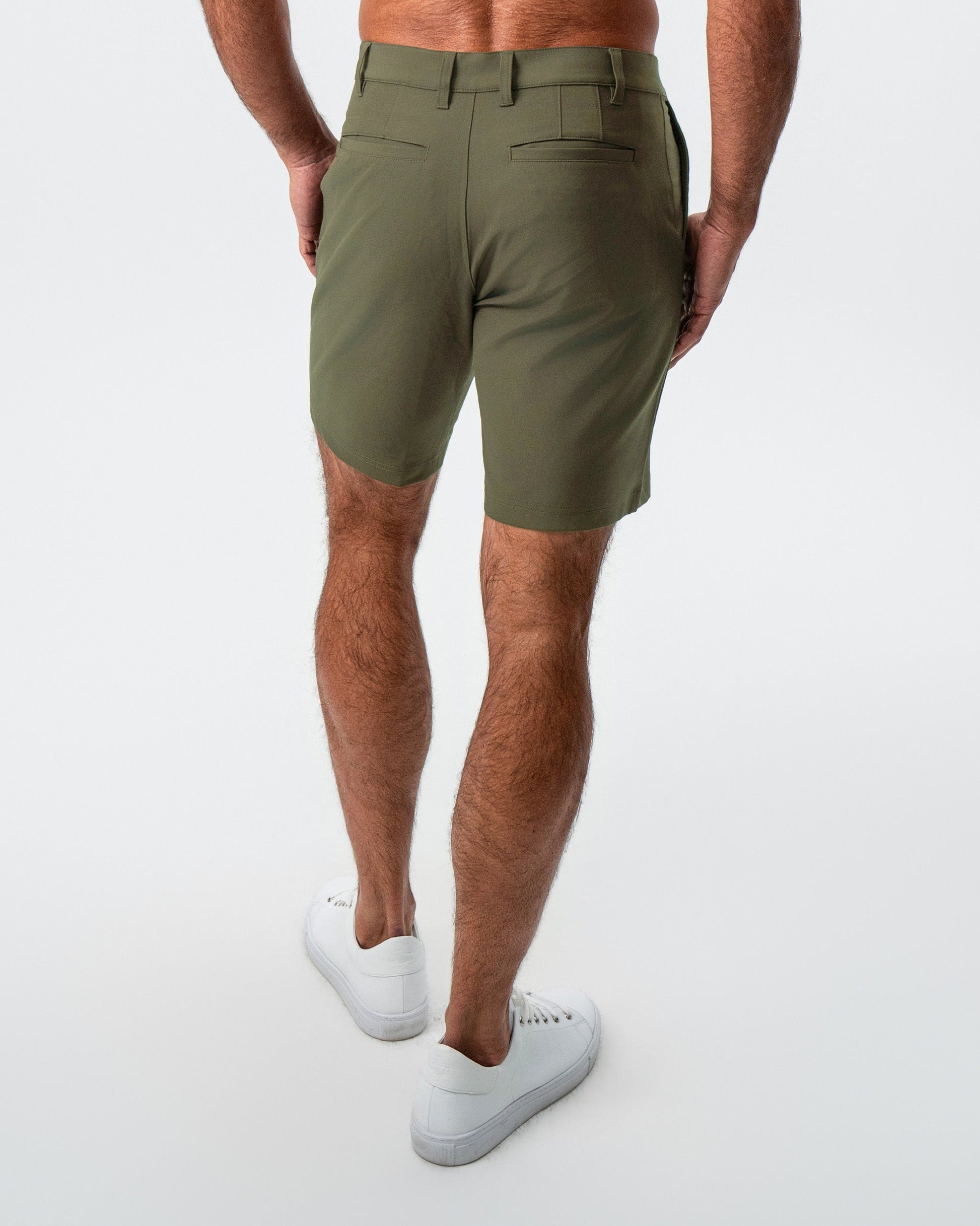 Athletic Fit Shorts - Olive | State & Liberty Bottoms