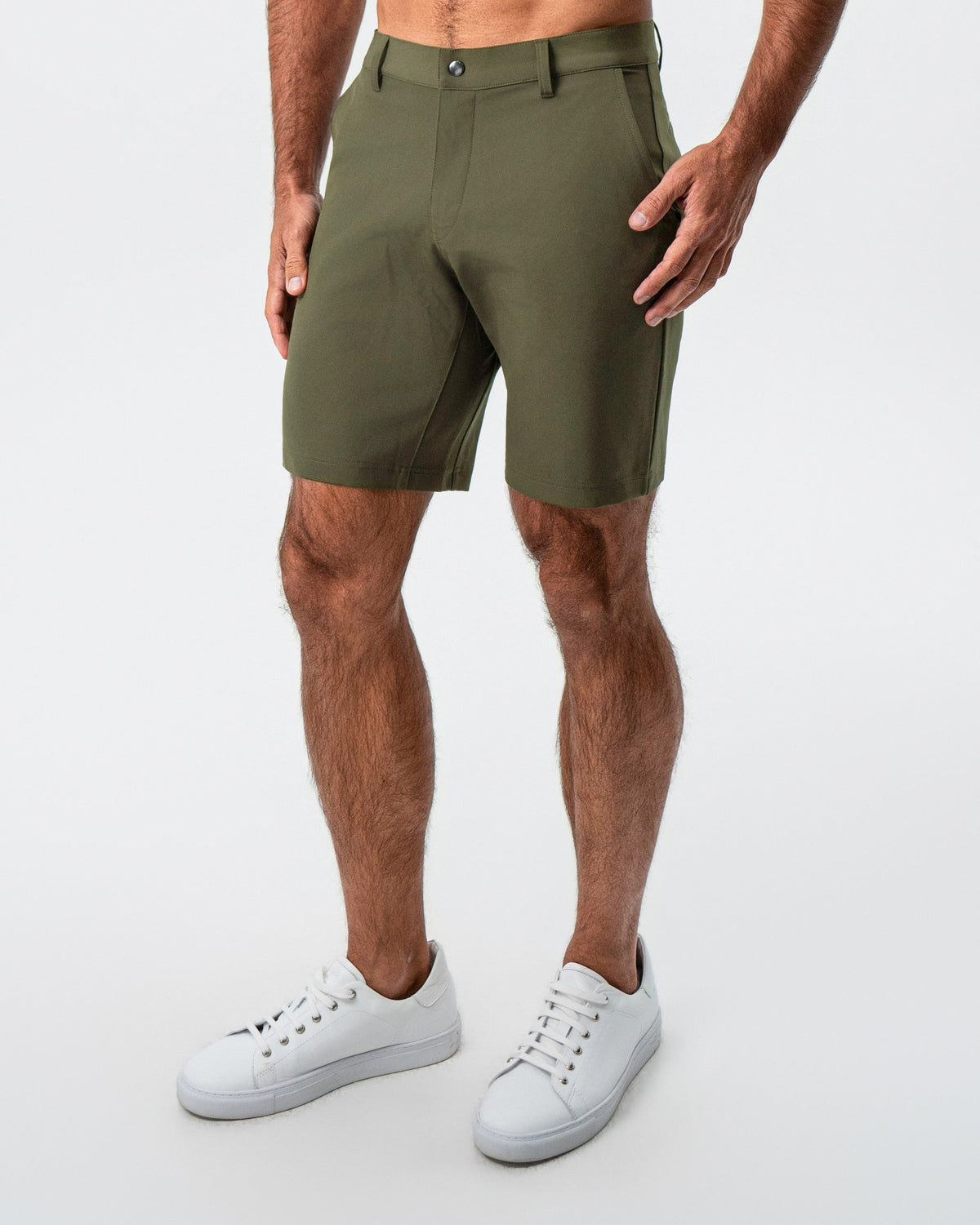 Athletic Fit Shorts - Olive | State & Liberty Bottoms