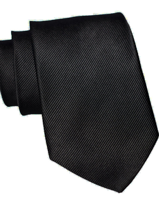 Black Woven Silk Tie | State & Liberty Accessories