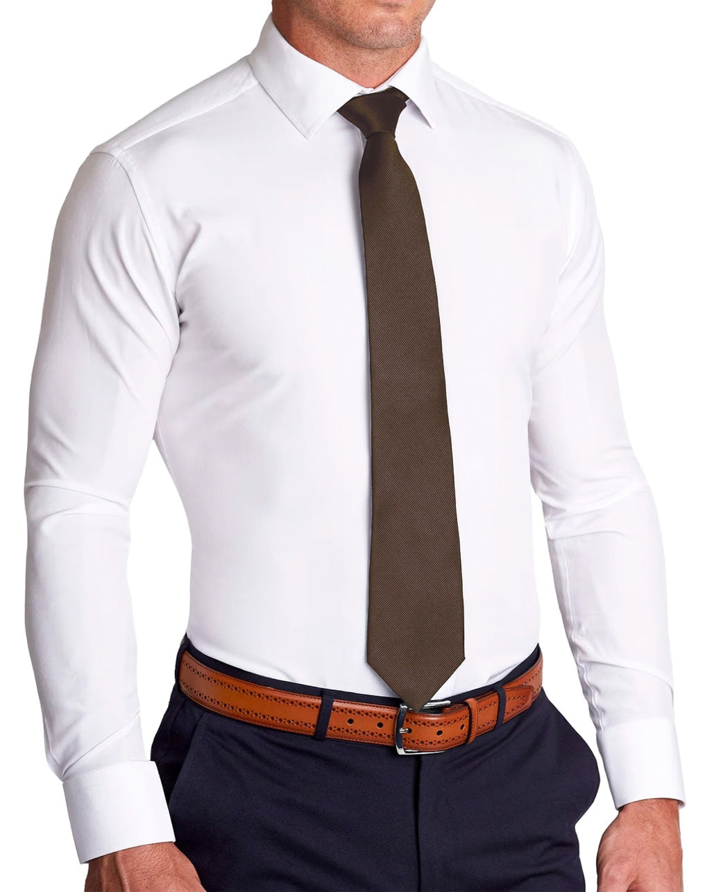Dark Brown Woven Silk Tie | State & Liberty Accessories