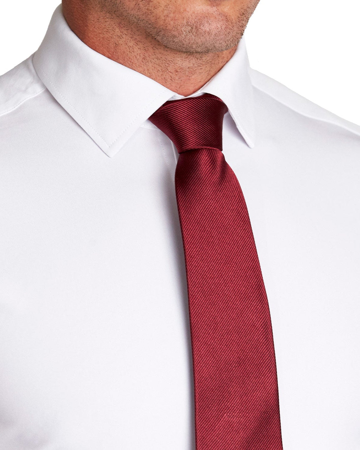 Maroon Woven Silk Tie | State & Liberty Accessories
