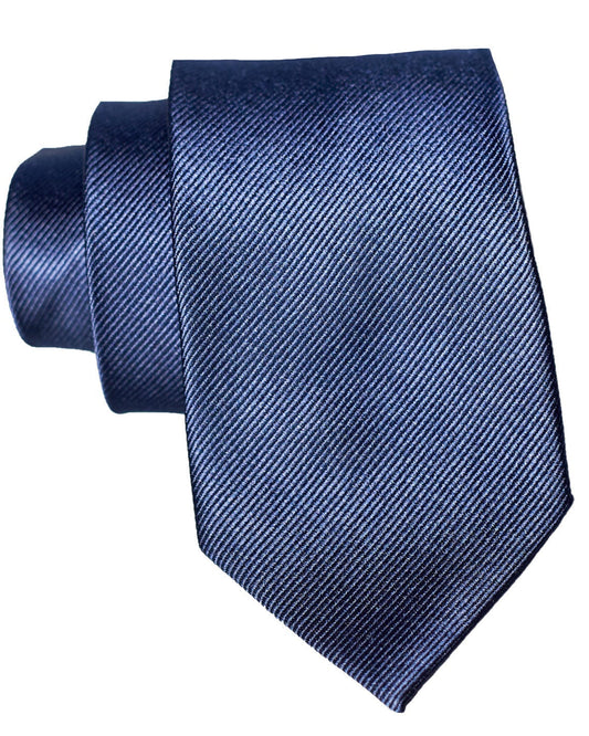 Navy Woven Silk Tie | State & Liberty Accessories
