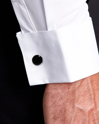 Black Circle Cuff Links | State & Liberty Accessories