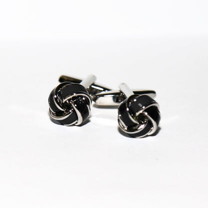 Black Knot Cuff Links | State & Liberty Accessories