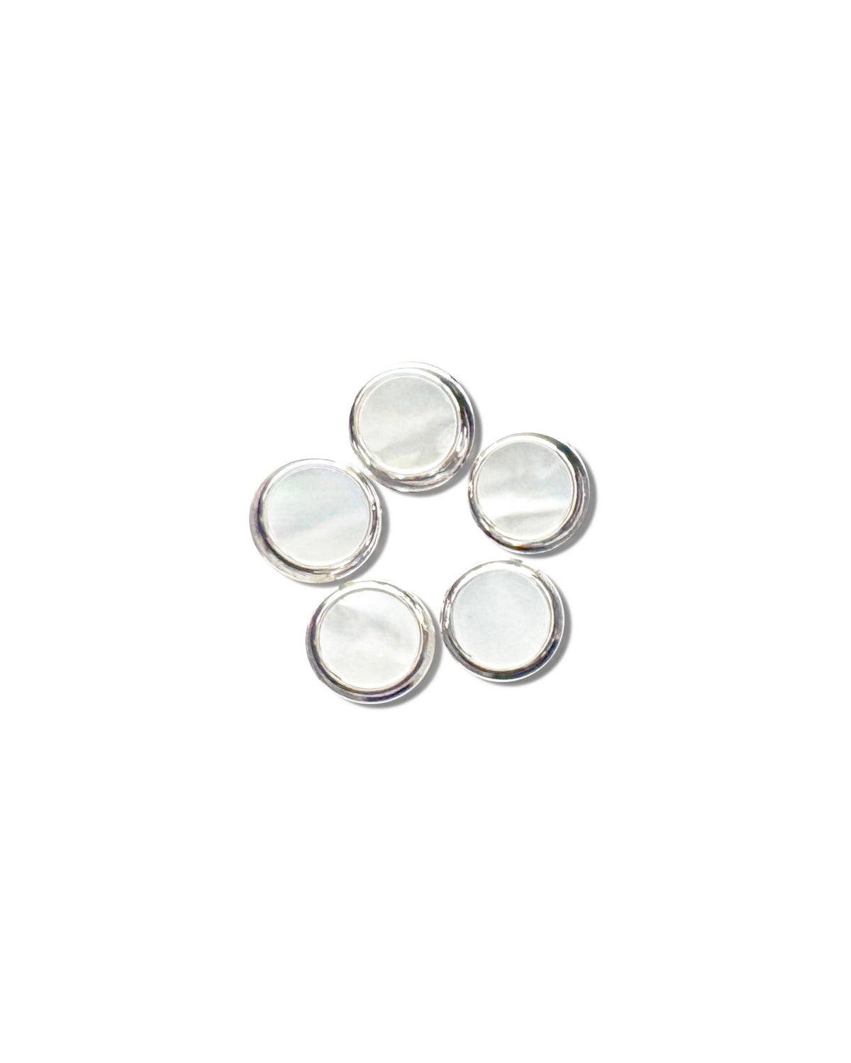 Mother of Pearl Tuxedo Studs (Set of 5) | State & Liberty Accessories