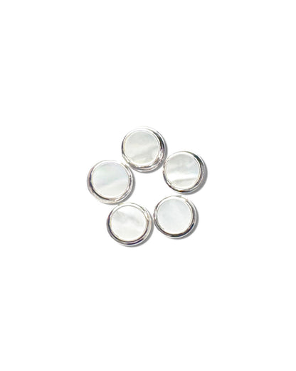 Mother of Pearl Tuxedo Studs (Set of 5) | State & Liberty Accessories