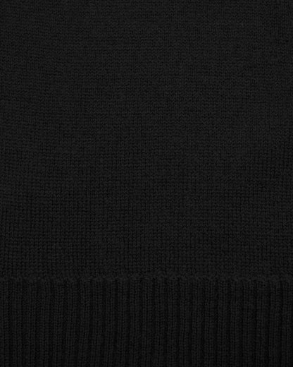 Merino Wool Knit Scarf - Black | State & Liberty Accessories|Outerwear