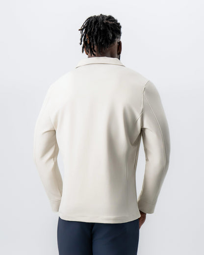 Collared Zip Jacket - Light Khaki | State & Liberty Outerwear
