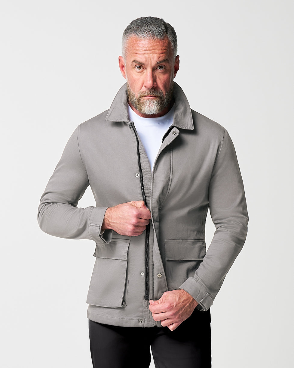 Utility Jacket - Stone Grey | State & Liberty Outerwear