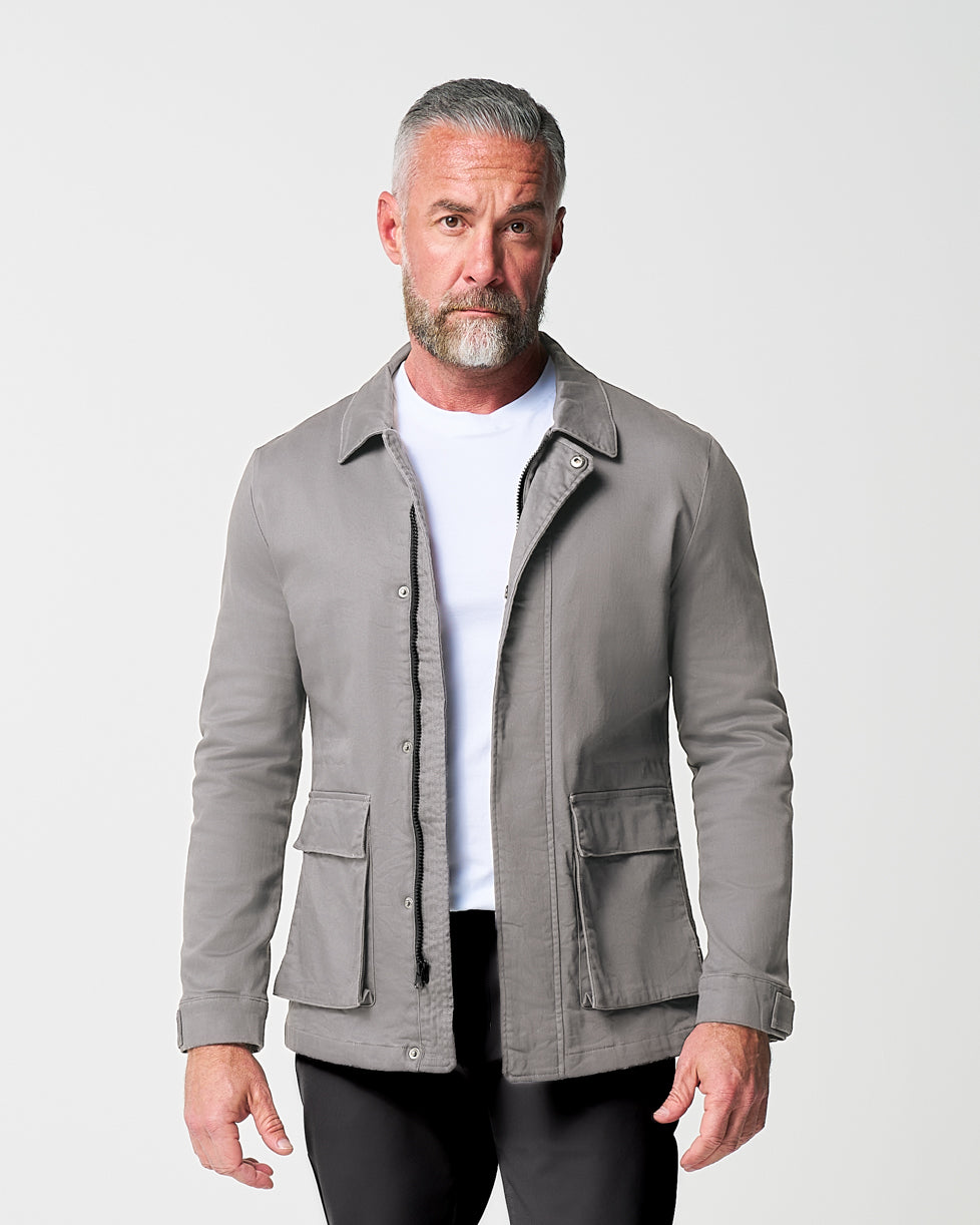 Utility Jacket - Stone Grey | State & Liberty Outerwear
