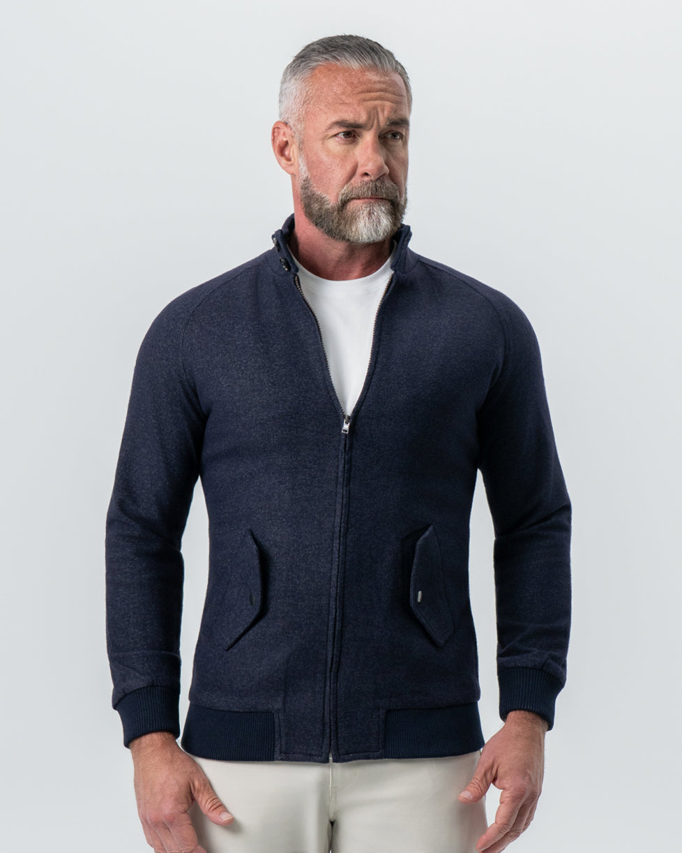 Brushed Bomber - Navy | State & Liberty Outerwear