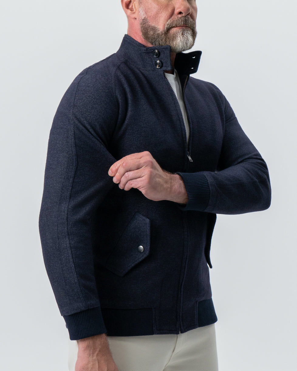Brushed Bomber - Navy | State & Liberty Outerwear