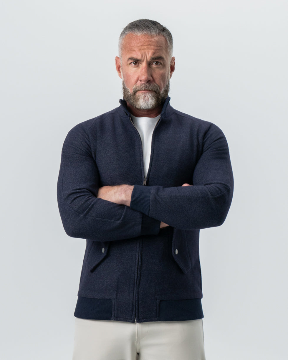 Brushed Bomber - Navy | State & Liberty Outerwear