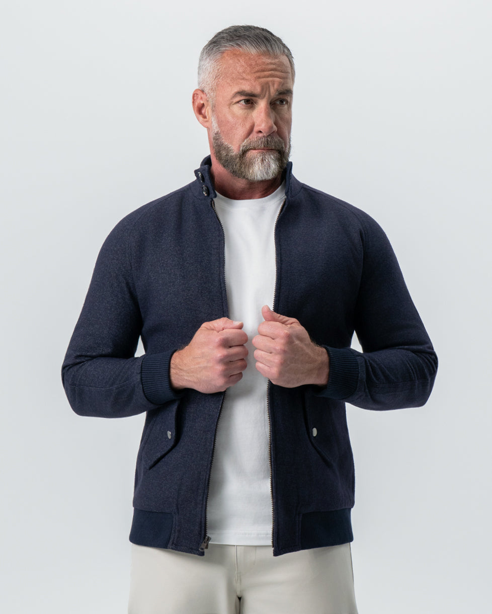 Brushed Bomber - Navy | State & Liberty Outerwear
