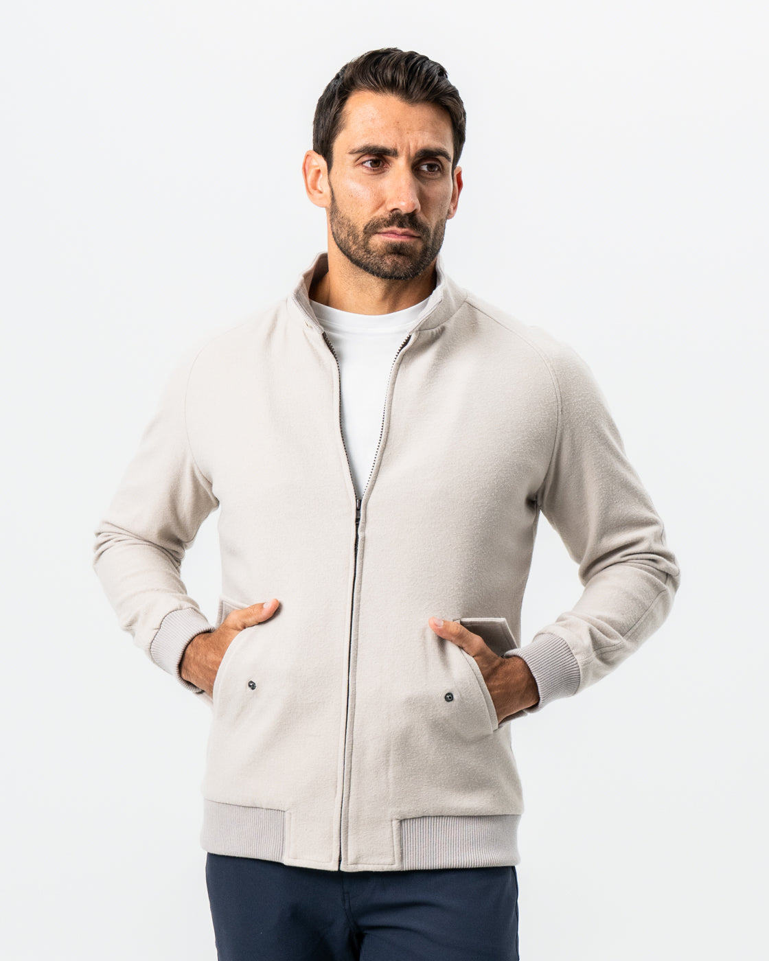Brushed Bomber - Tan | State & Liberty Outerwear