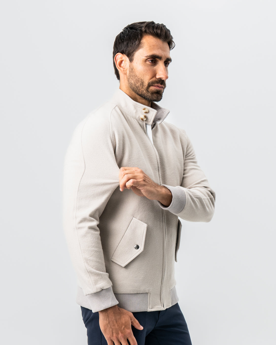 Brushed Bomber - Tan | State & Liberty Outerwear