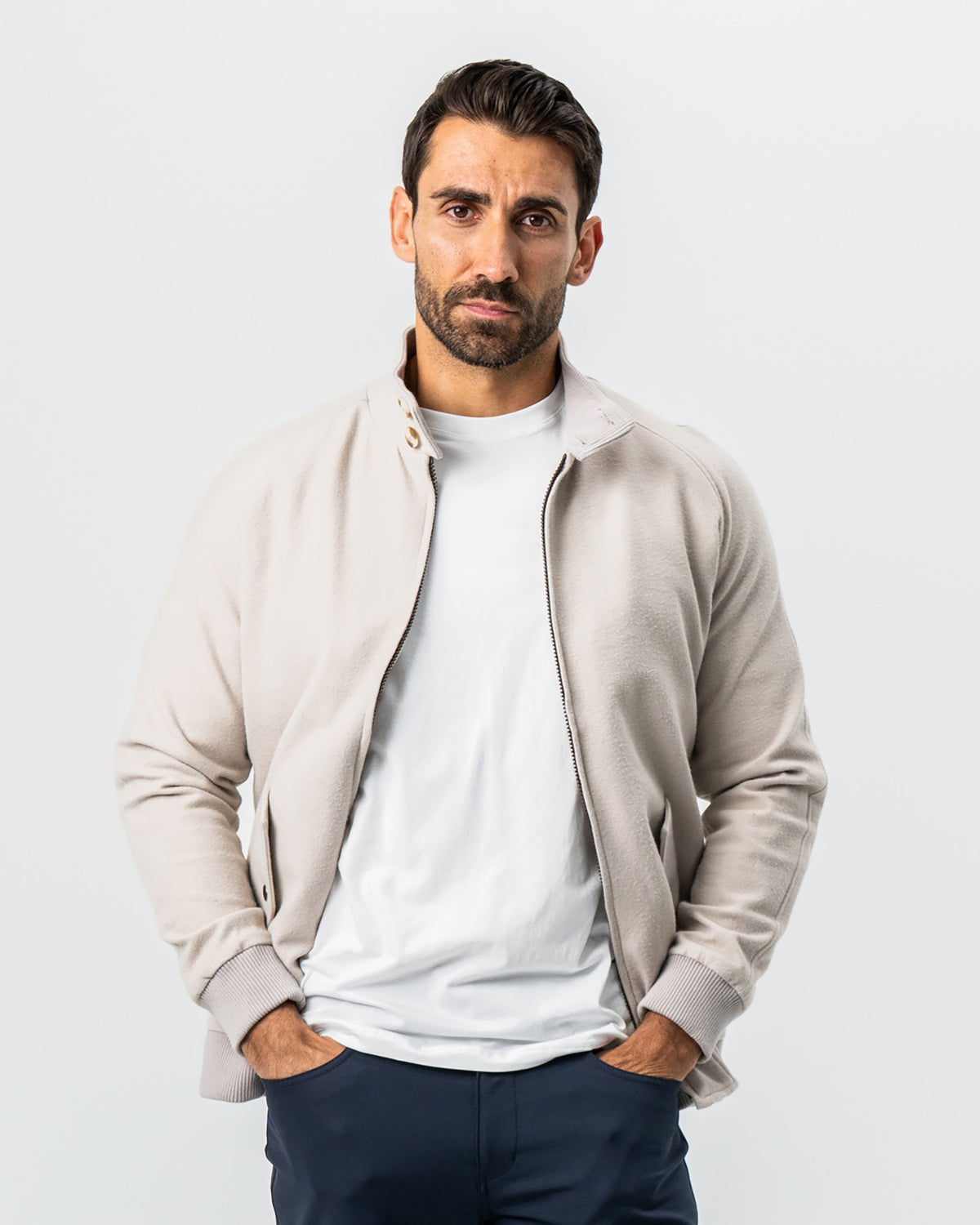 Brushed Bomber - Tan | State & Liberty Outerwear