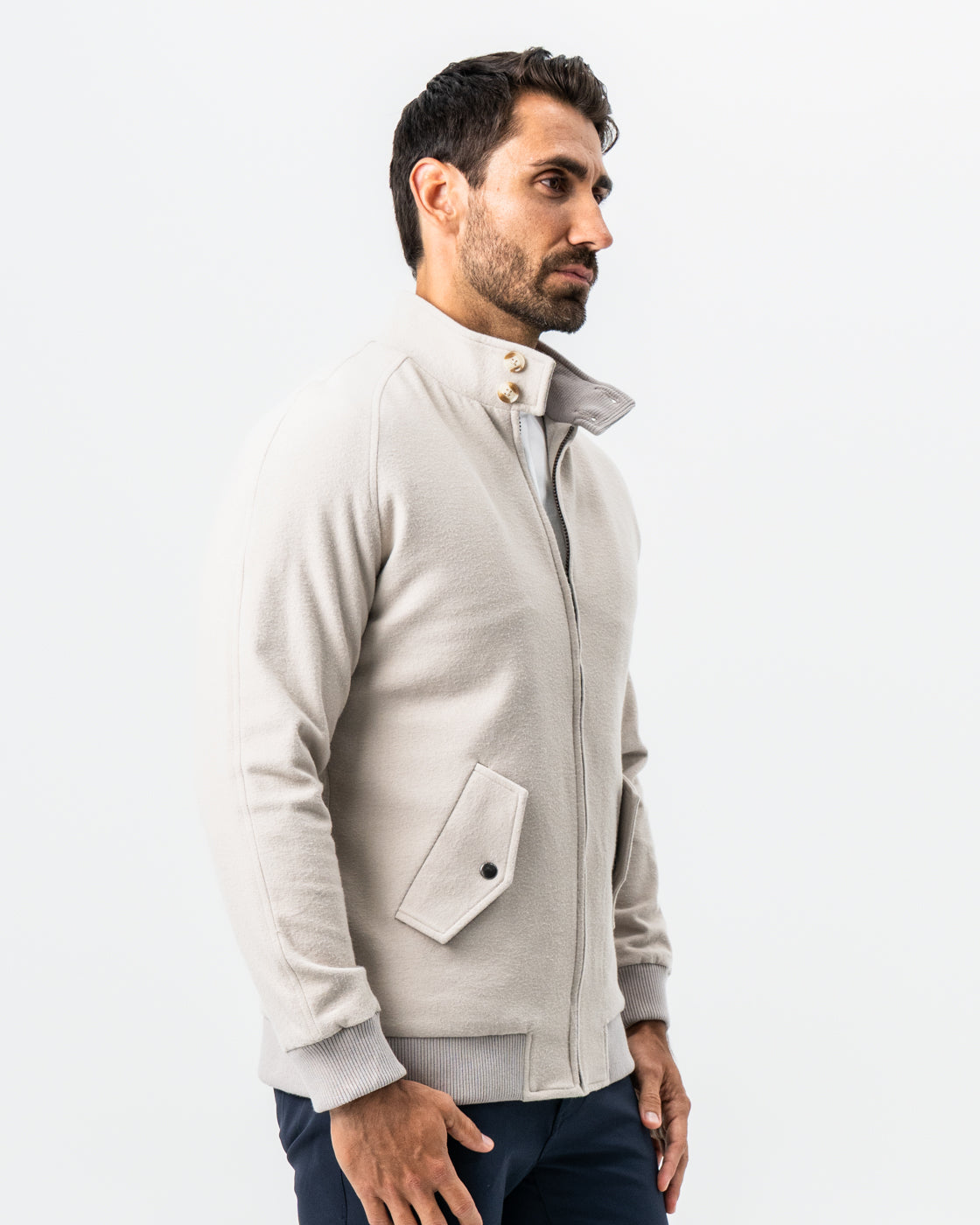 Brushed Bomber - Tan | State & Liberty Outerwear