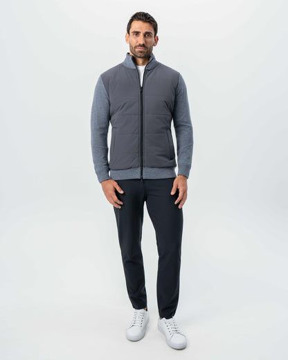 Knit Zip Jacket - Grey | State & Liberty Outerwear