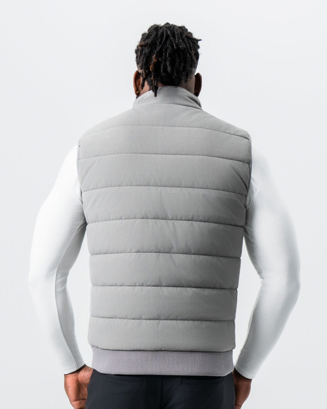 Down Vest - Light Grey | State & Liberty Outerwear