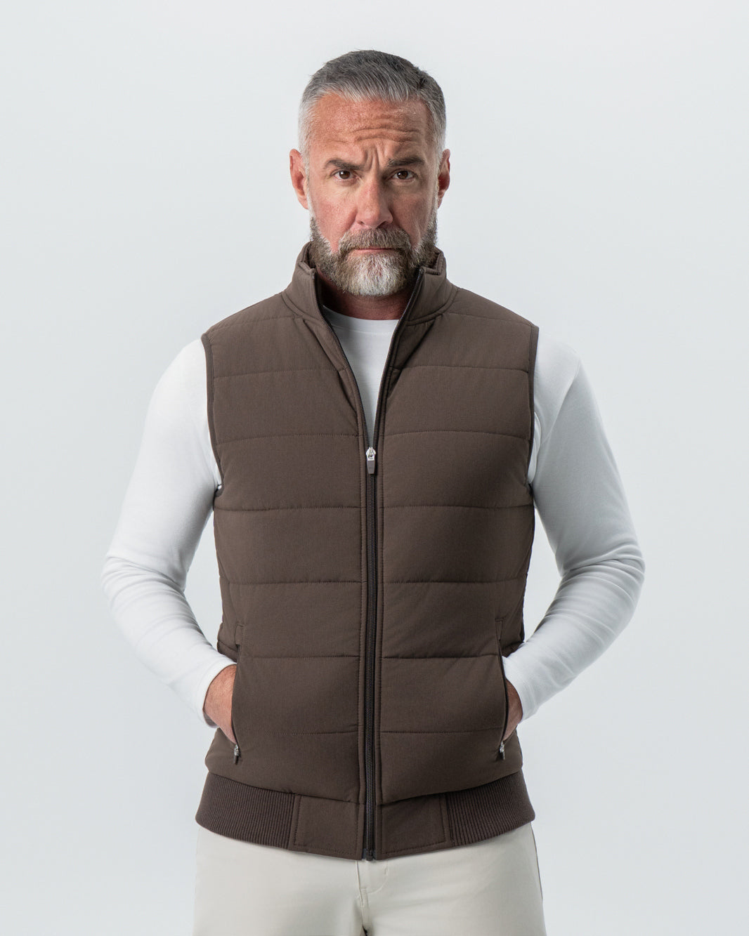 Down Vest - Brown | State & Liberty Outerwear