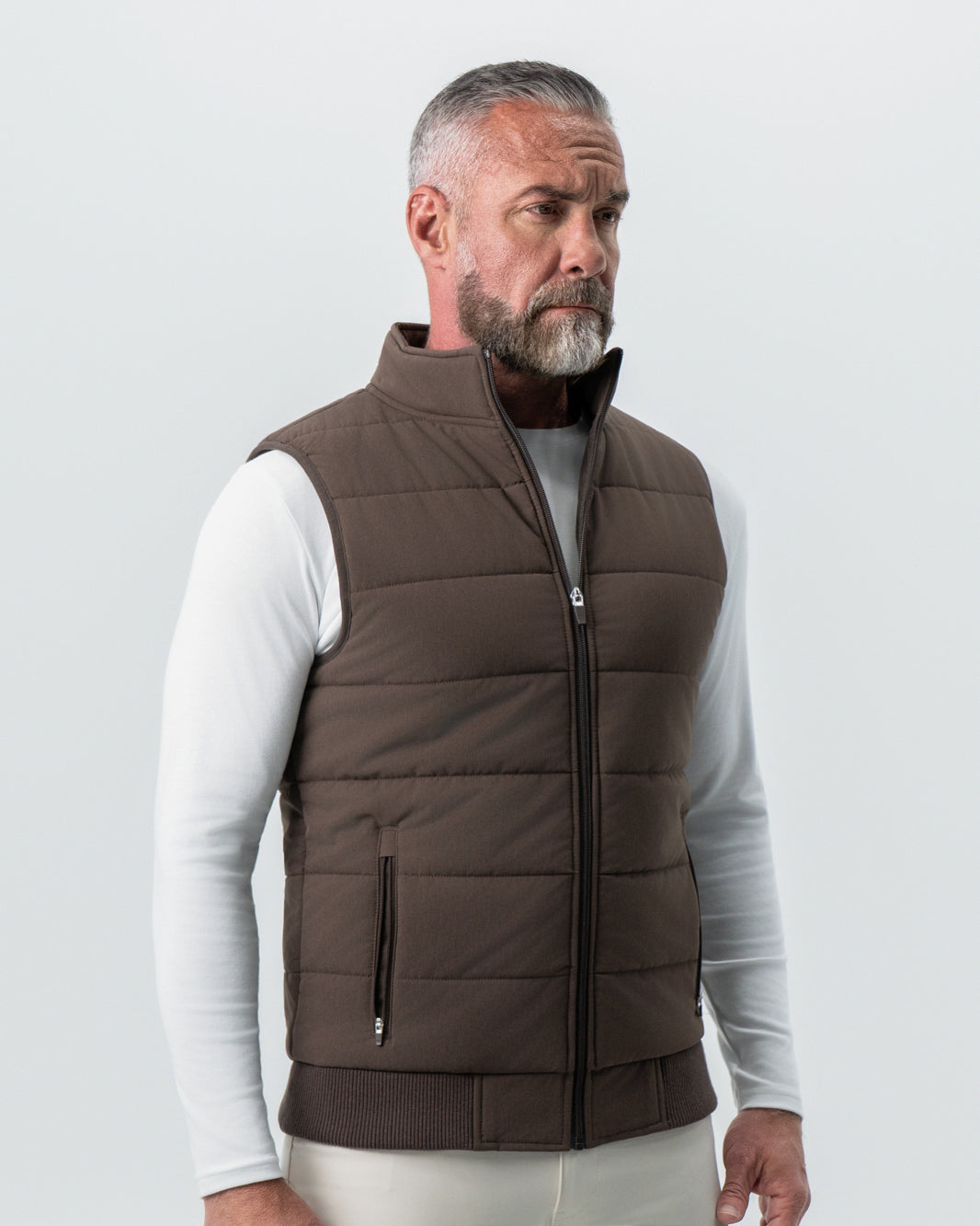 Down Vest - Brown | State & Liberty Outerwear