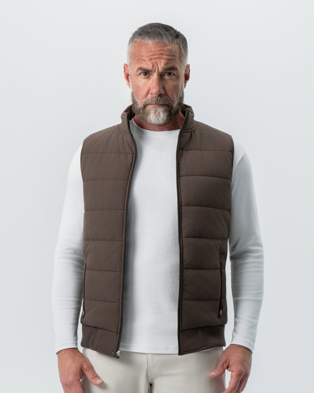 Down Vest - Brown | State & Liberty Outerwear