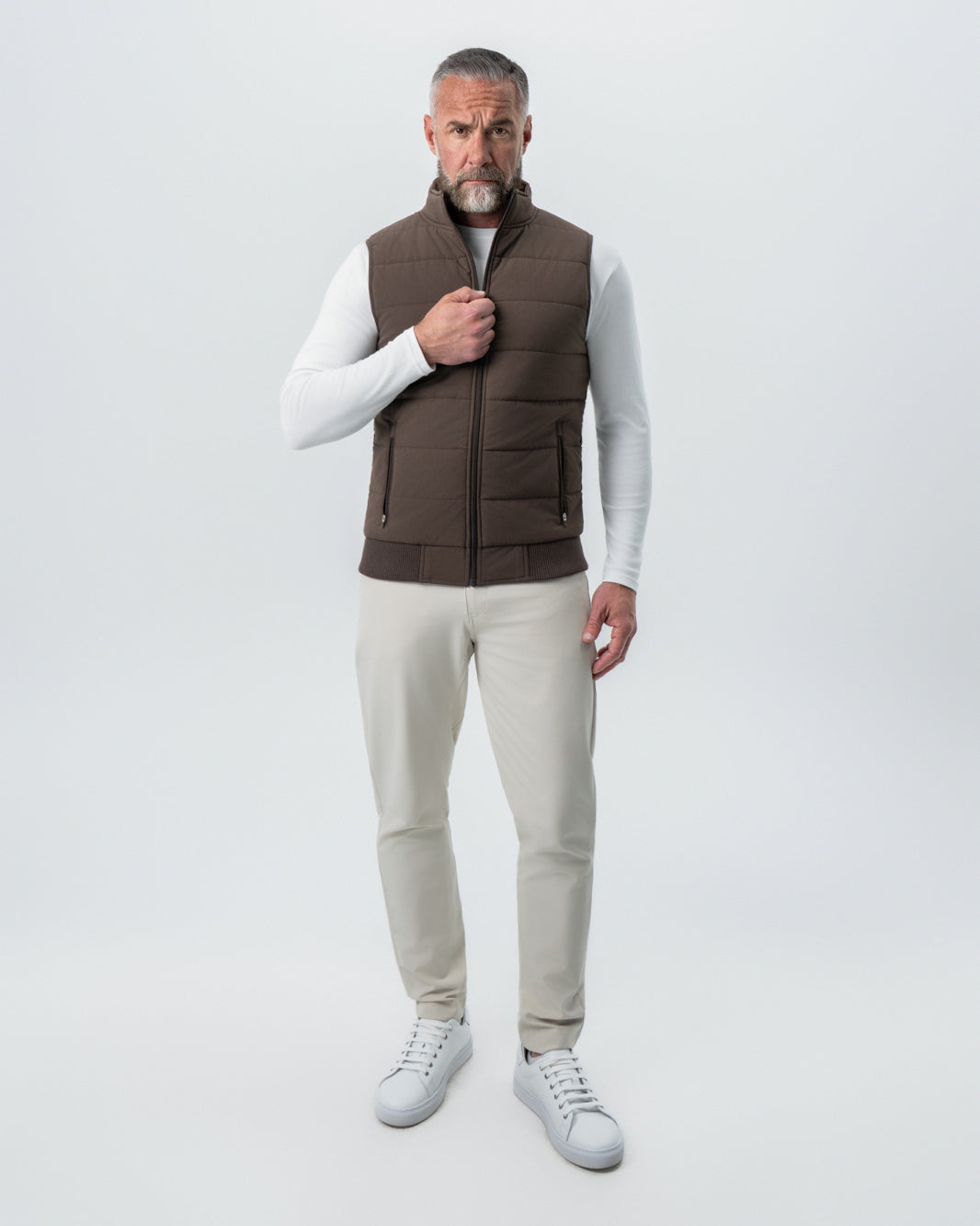 Down Vest - Brown | State & Liberty Outerwear