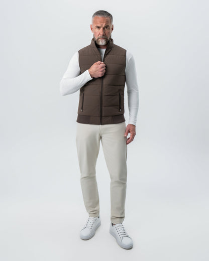 Down Vest - Brown | State & Liberty Outerwear