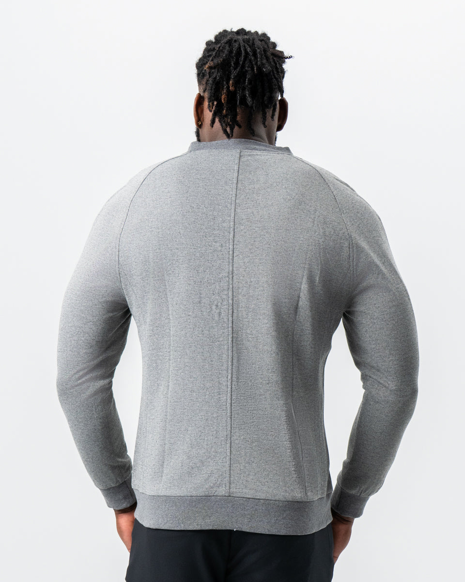 Knit Stretch Bomber - Grey | State & Liberty Outerwear