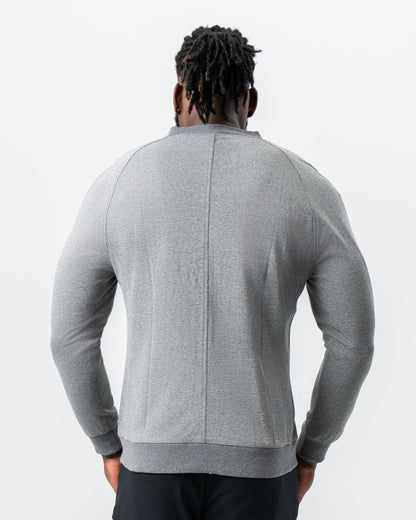 Knit Stretch Bomber - Grey | State & Liberty Outerwear