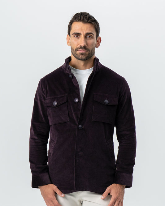Corduroy Field Jacket - Dark Burgundy | State & Liberty Outerwear