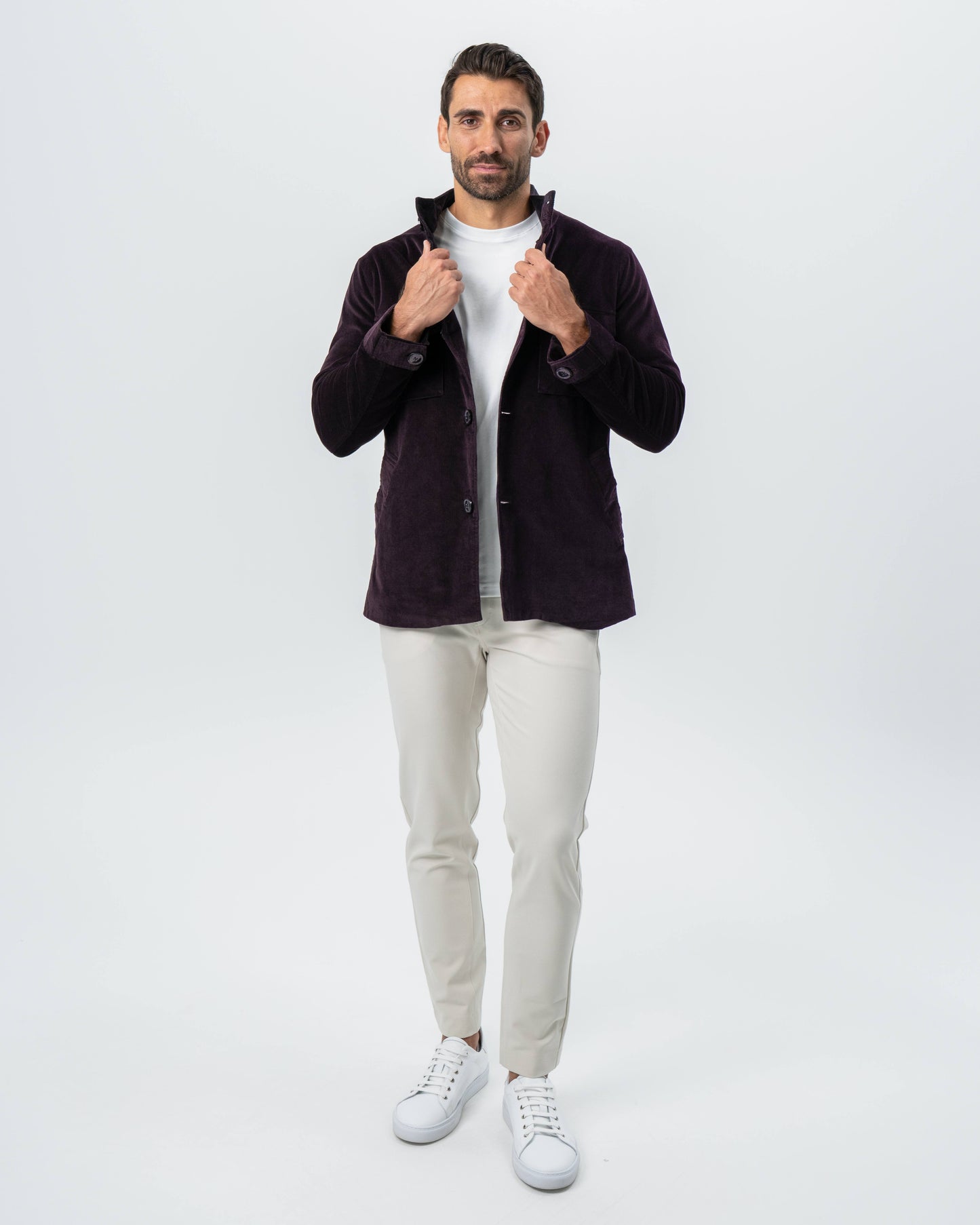 Corduroy Field Jacket - Dark Burgundy | State & Liberty Outerwear