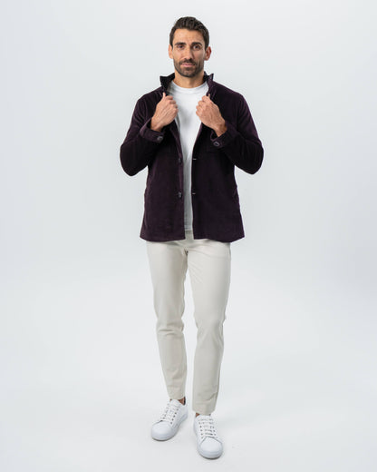 Corduroy Field Jacket - Dark Burgundy | State & Liberty Outerwear