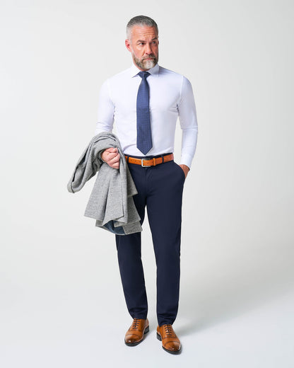Open Button Overcoat - Grey Herringbone | State & Liberty Outerwear