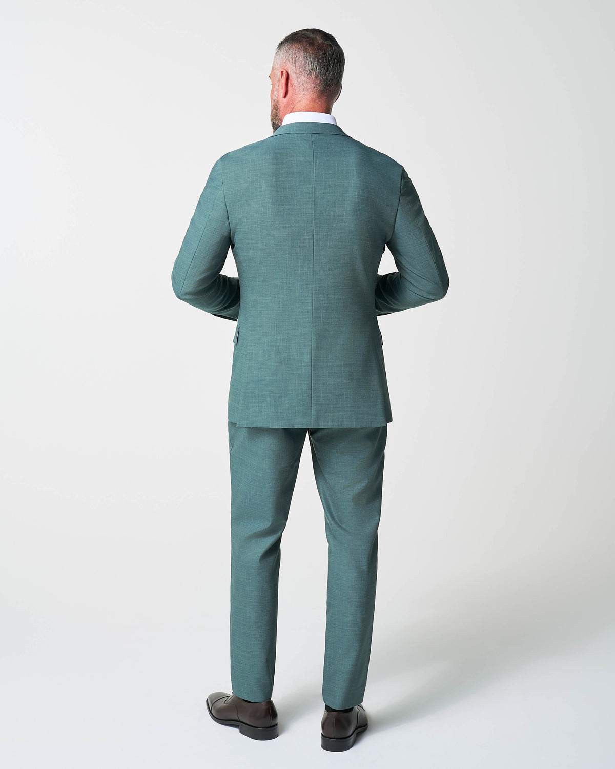 Athletic Fit Stretch Suit - Heathered Sea Green | State & Liberty Suits