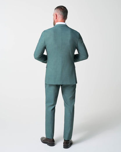 Athletic Fit Stretch Suit - Heathered Sea Green | State & Liberty Suits