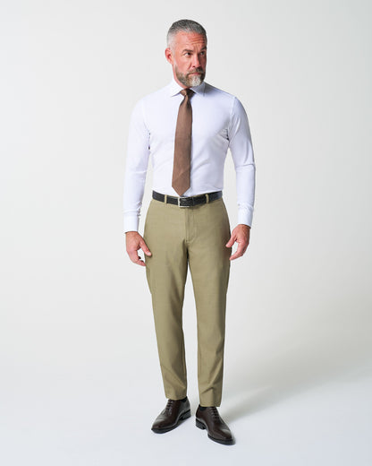 Athletic Fit Stretch Suit - Heathered Olive | State & Liberty Suits
