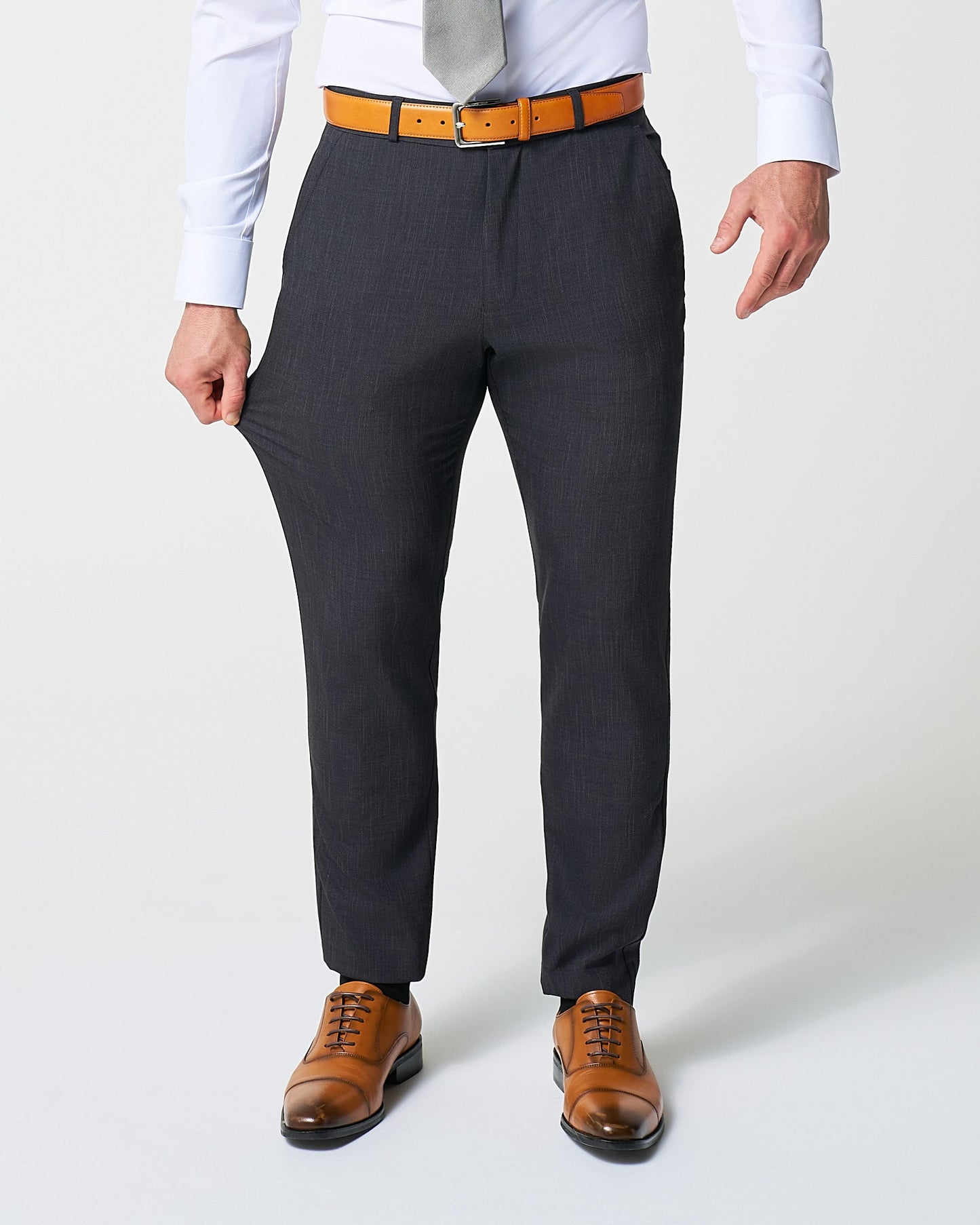 Athletic Fit Stretch Suit - Heathered Midnight Navy | State & Liberty Suits