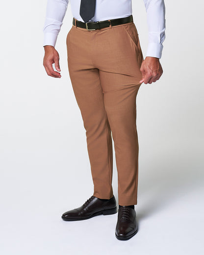 Athletic Fit Stretch Suit - Heathered Copper | State & Liberty Suits